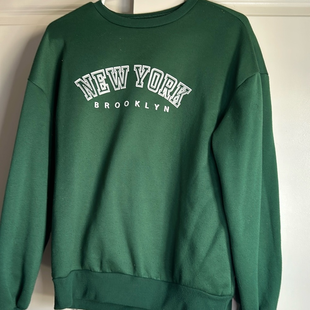 Green Brooklyn New York Sweater